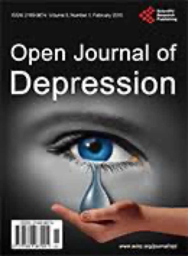 Open Journal of Depression, vol. 15, pp. 1-16 cover